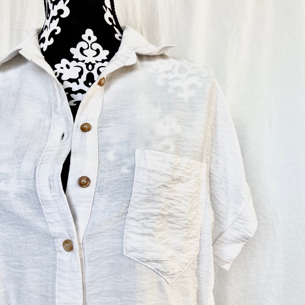 Cuffed Sleeve Pocket Shirt